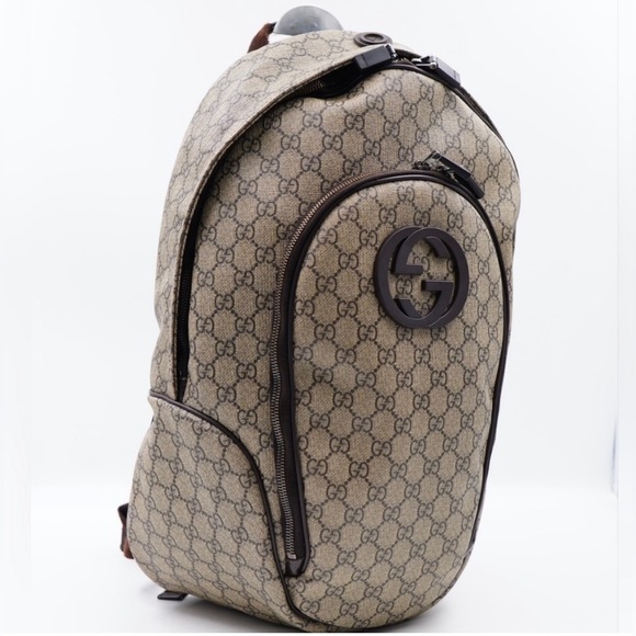 Gucci Interlocking GG Plus Canvas Backpack - Picture 4 of 15